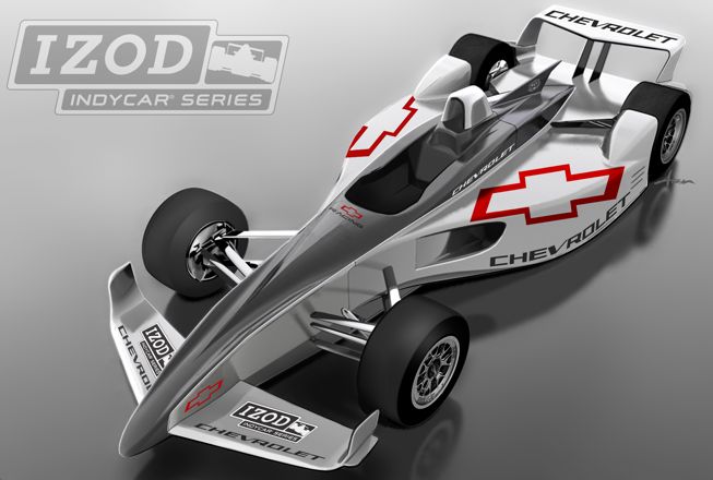 Artist's rendering of Chevrolet IZOD IndyCar.